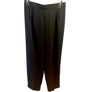 Dark Black Pleated Dressy Trousers by Positive Attitude. Size = 12  New with Tag